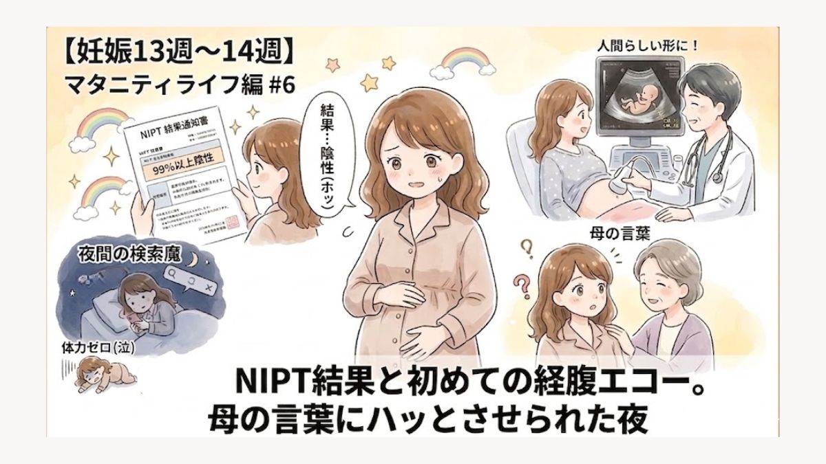 自身のマタニティライフ13～14週目の記録を綴ったブログ画像